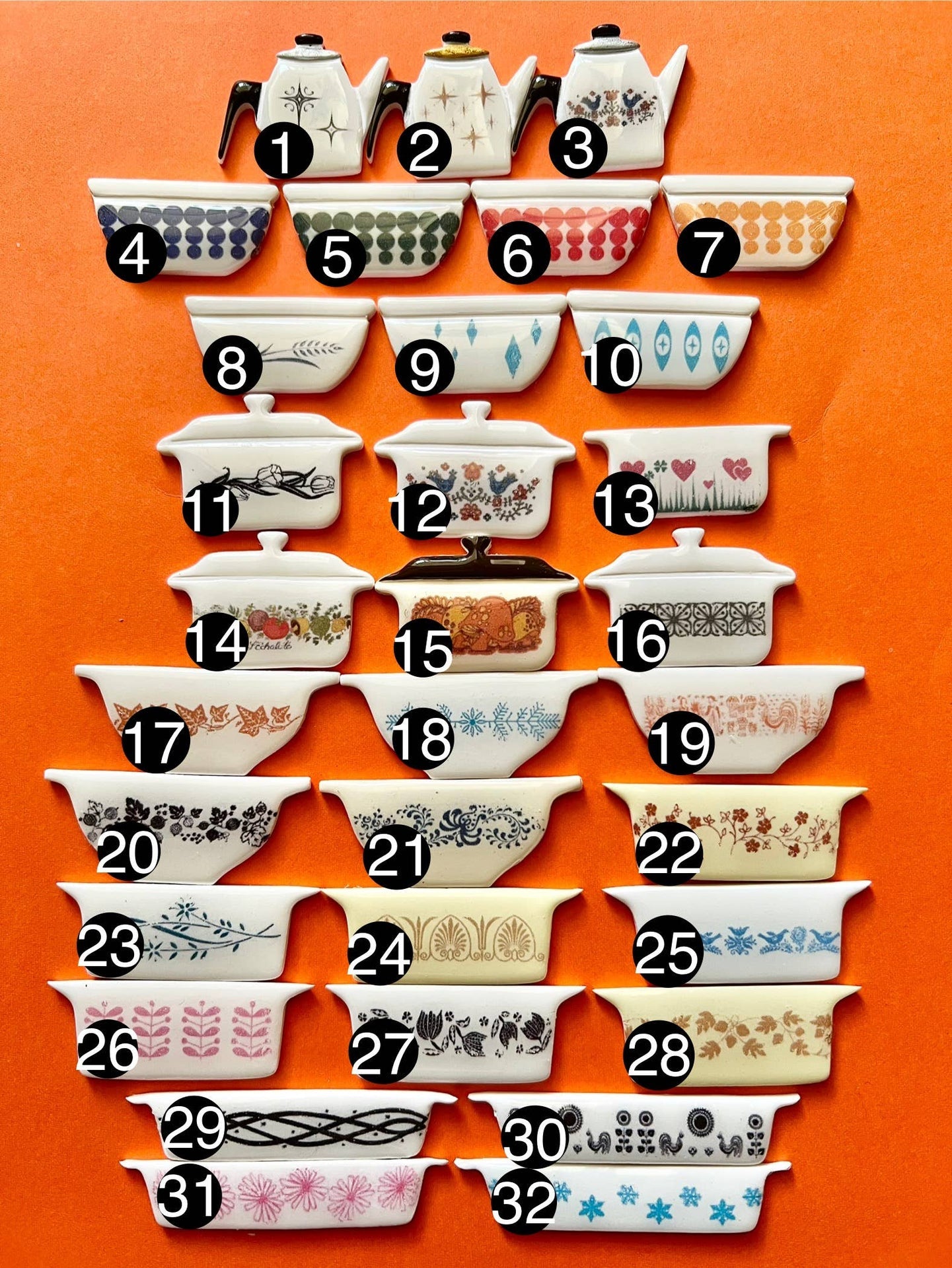 Handmade Retro Cookware Needle Minder