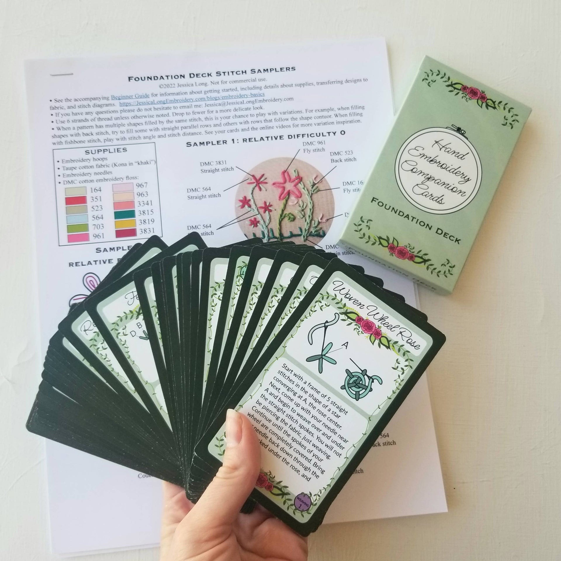 Embroidery Companion Cards by Jessica Long