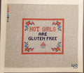 Subversive Hot Girls are Gluten Free Needlepoint Canvas