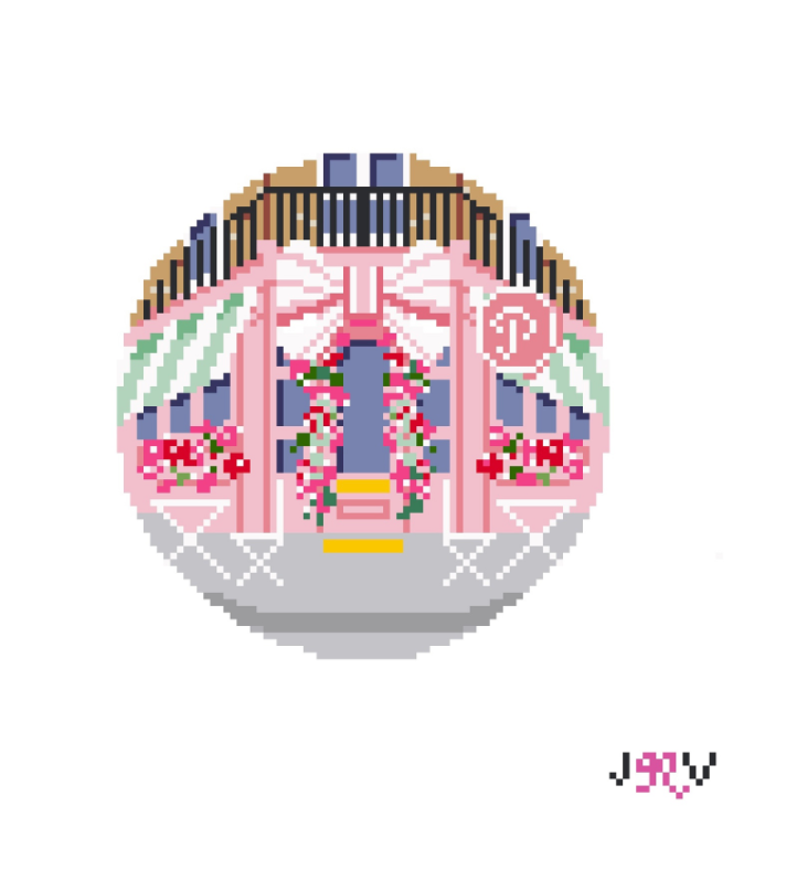 Pink Bakery Needlepoint Canvas