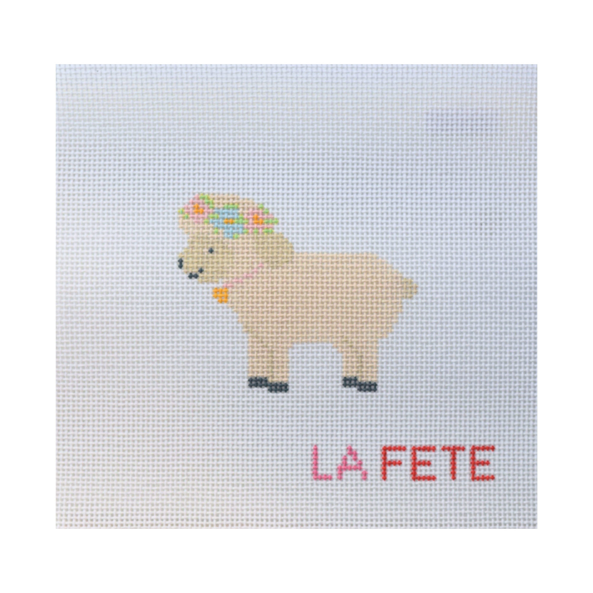 Sheep Hand Painted Needlepoint Canvas