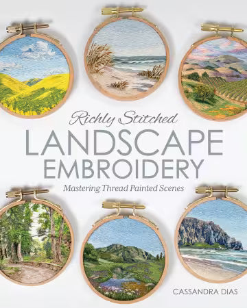 Richly Stitched Landscape Embroidery Book