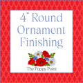 4" Round Needlepoint Ornament Finishing Class with Lizzy Claire Designs