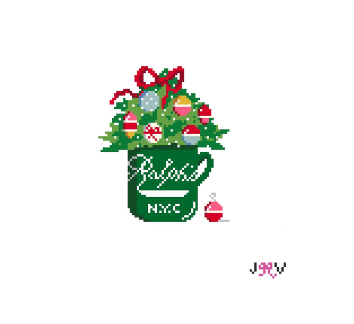 Ralph's Xmas Cup Needlepoint Canvas