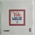 Vote Willie Needlepoint Canvas