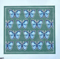 Blue Morfo Butterfly Needlepoint Canvas