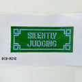 Silently Judging Needlepoint Canvas
