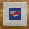 U.S.A. Country Square Needlepoint Canvas
