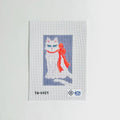 Orange Cat Bookend/Eyeglass Case Needlepoint Canvas