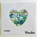 Houston Heart Needlepoint Canvas