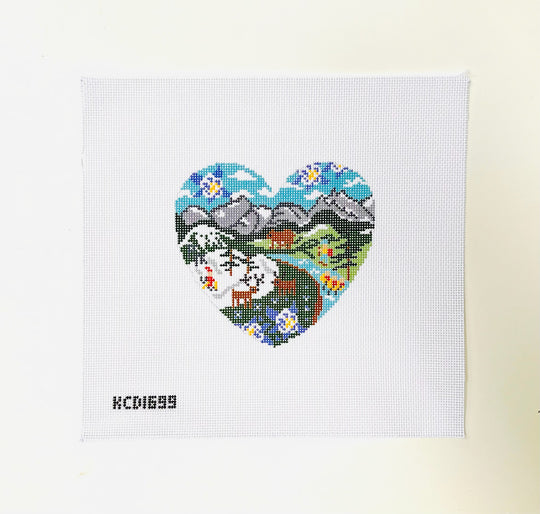 Colorado Heart Needlepoint Canvas