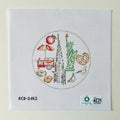 NYC Round Needlepoint Canvas