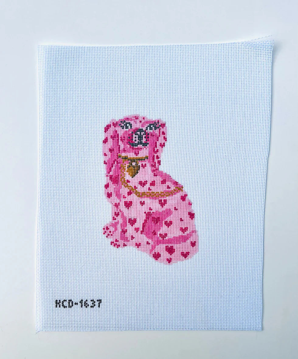 Puppy Love Single Needlepoint Canvas