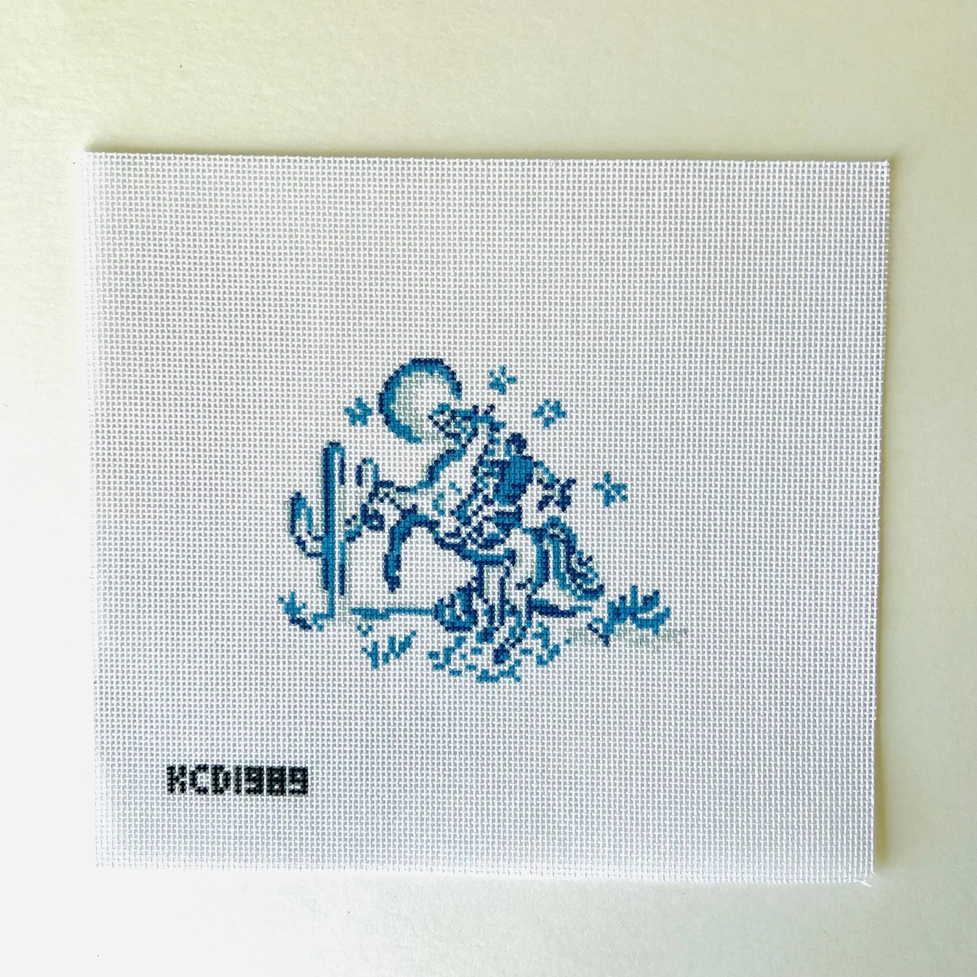 Cowboy with Stars Needlepoint Canvas