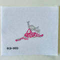 Leaping Ballet Bunny Needlepoint Canvas