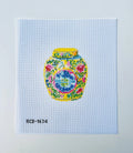 Haute Chinoiserie Yellow Needlepoint Canvas