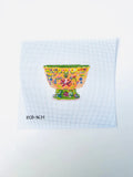 Haute Chinoiserie Bowl Needlepoint Canvas