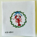 Lobster Wreath Needlepoint Canvas