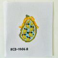 Lemons Gilded Oyster Needlepoint Canvas