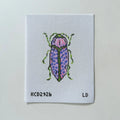 Purple Beetle Needlepoint Canvas