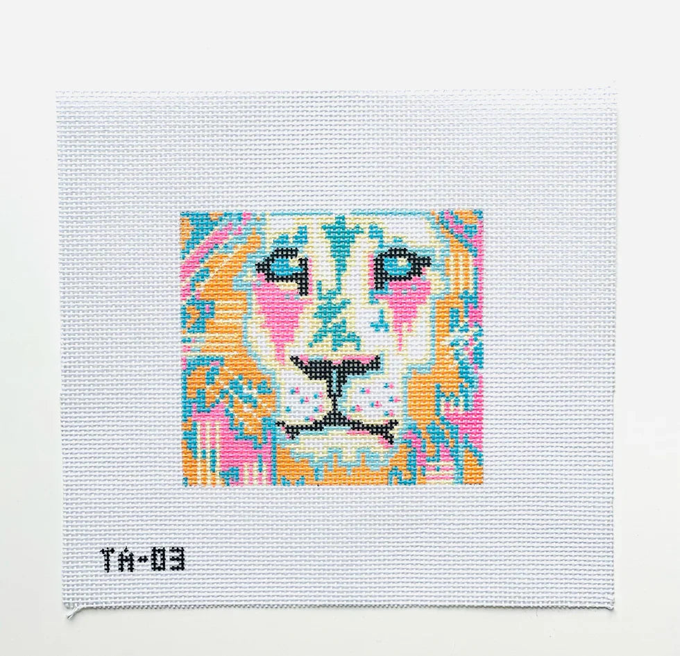 Leo the Lion Needlepoint Canvas