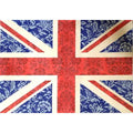 Floral Flag- Union Jack Needlepoint Canvas