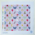 Folklore Pillow - Lilac Printed Canvas