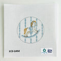 Blue Rocking Horse Round