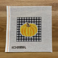 Pumpkin on Gingham Black