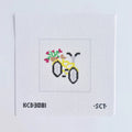 Yellow Bicycle Square Printed Canvas