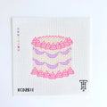 Pink & Purple Cake Printed Canvas
