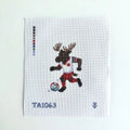 Moose Soccer Player Printed Canvas