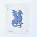 Sapphire Dragon Printed Canvas