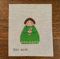 Green Angel with candy cane
