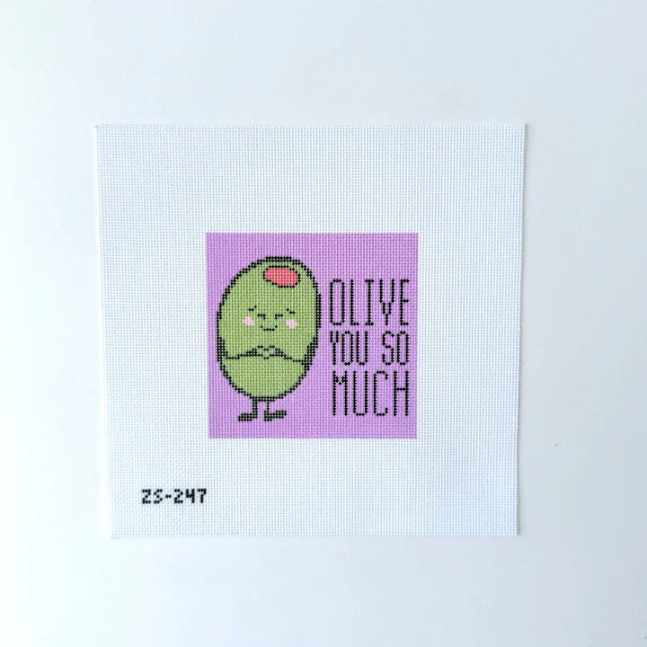 Olive You So Much Printed Canvas