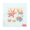 Seashells and Crabs Printed Needlepoint Canvas