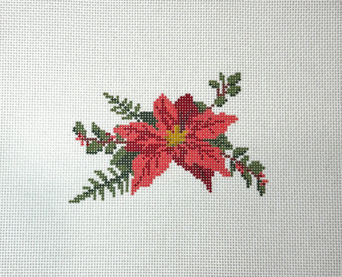 Poinsettia Needlepoint Canvas