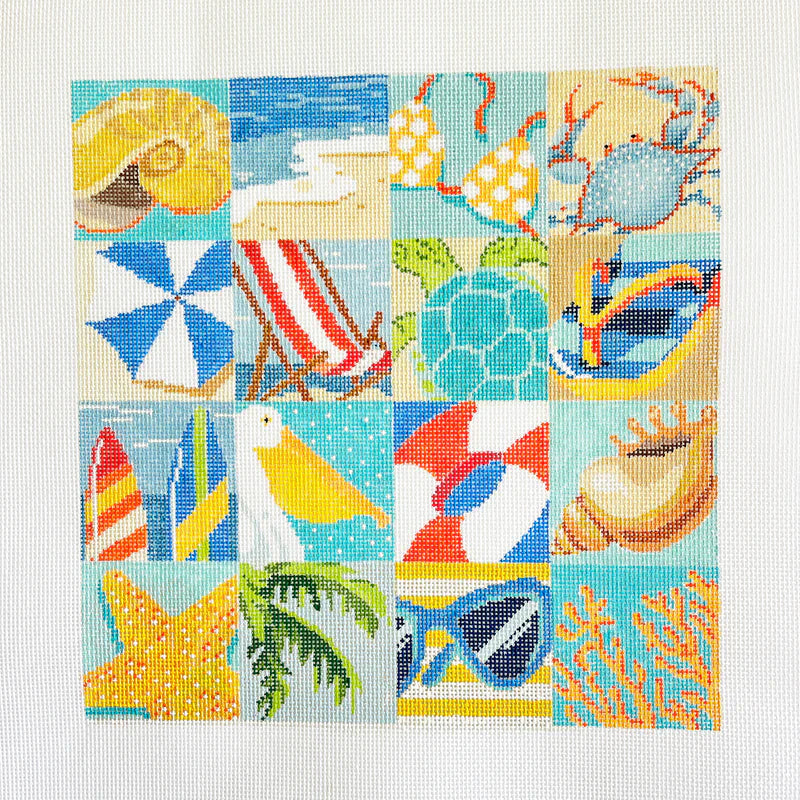 Beach Life Needlepoint Canvas