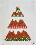 Holiday Fruitcake Tree Needlepoint Canvas