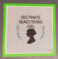 Pride Prejudice Obstinate Headstrong Girl Needlepoint Canvas