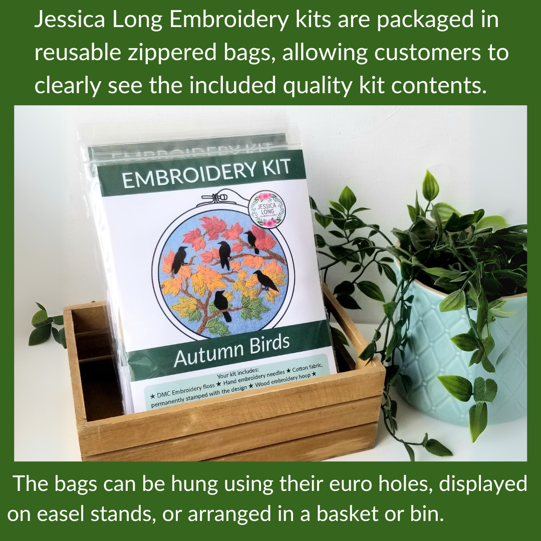 Bluebird Beginner Embroidery Kit by Jessica Long