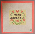 Pride Prejudice Most Ardently Needlepoint Canvas