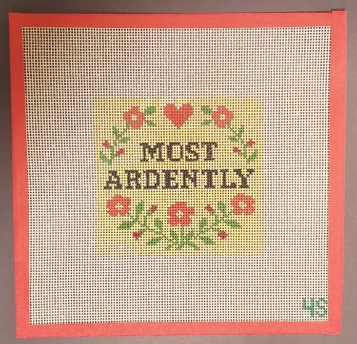 Pride Prejudice Most Ardently Needlepoint Canvas