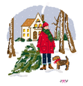 Cold Outside Needlepoint Canvas