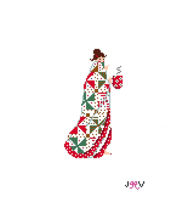 Quilt XMas Bru Needlepoint Canvas