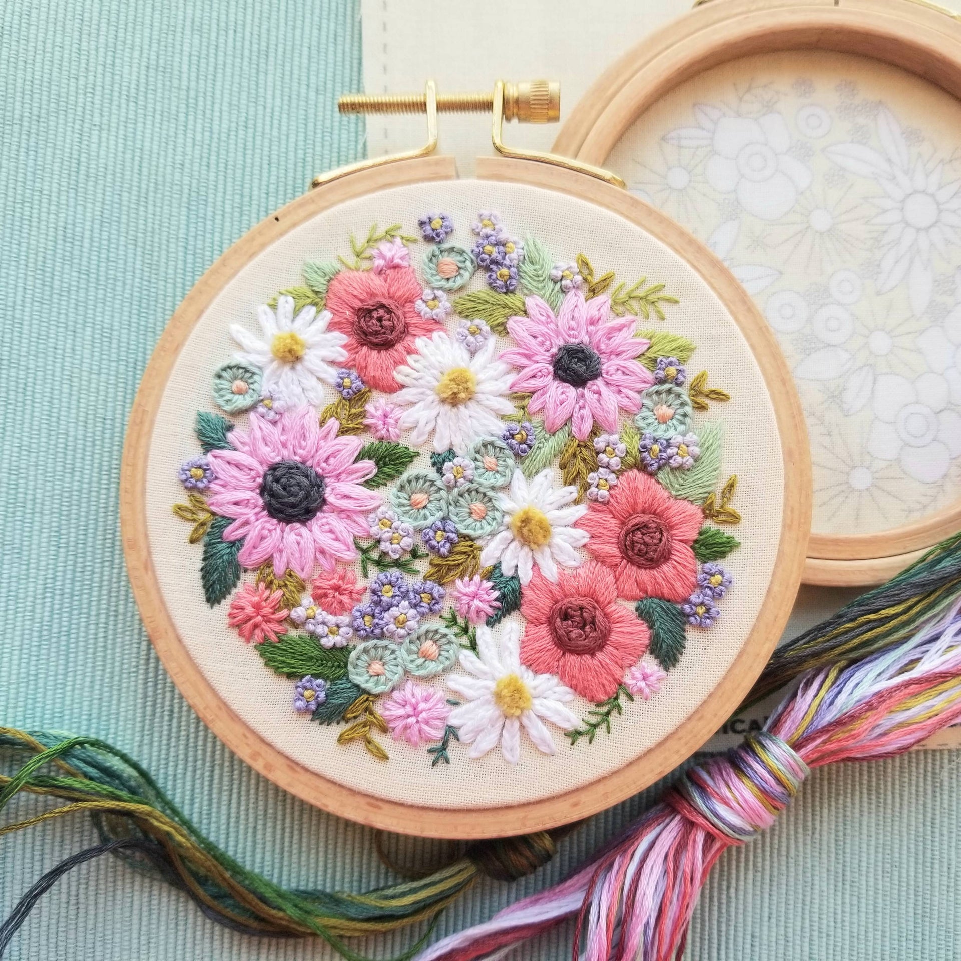 Wildflower Embroidery Kit by Jessica Long