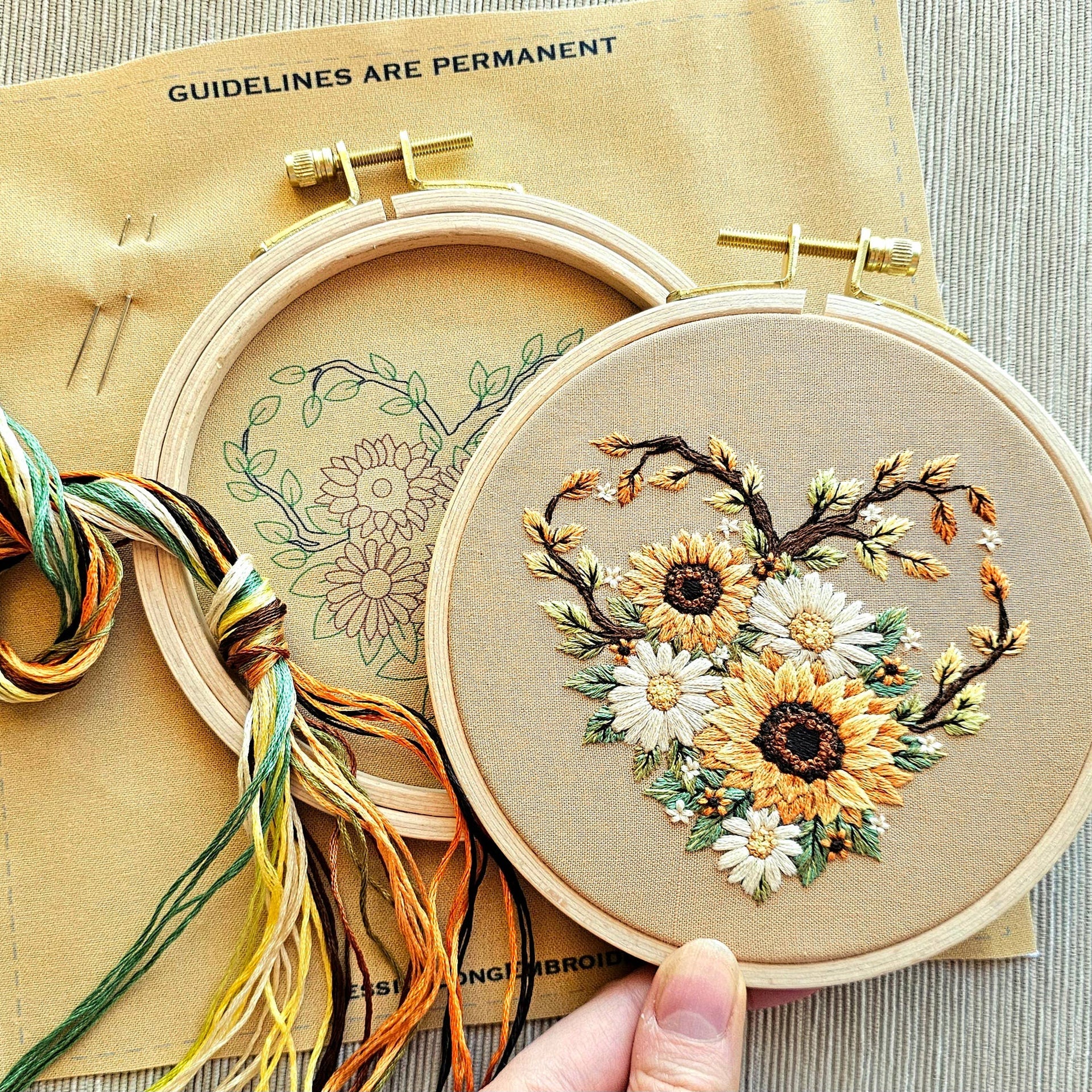 Fall in Love Embroidery Kit by Jessica Long