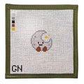 Mini Happy Moon Needlepoint Canvas