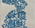 Blue Floral Easter Bunny Canvas by Mercy Bird