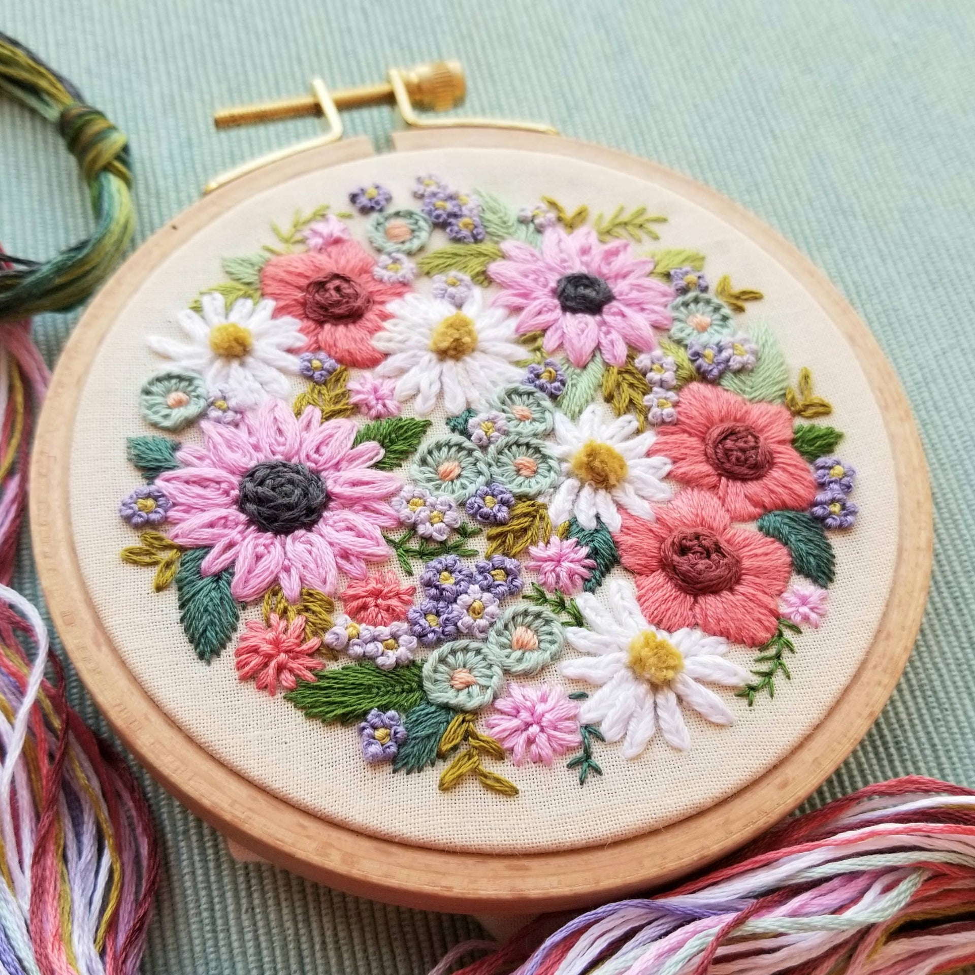 Wildflower Embroidery Kit by Jessica Long